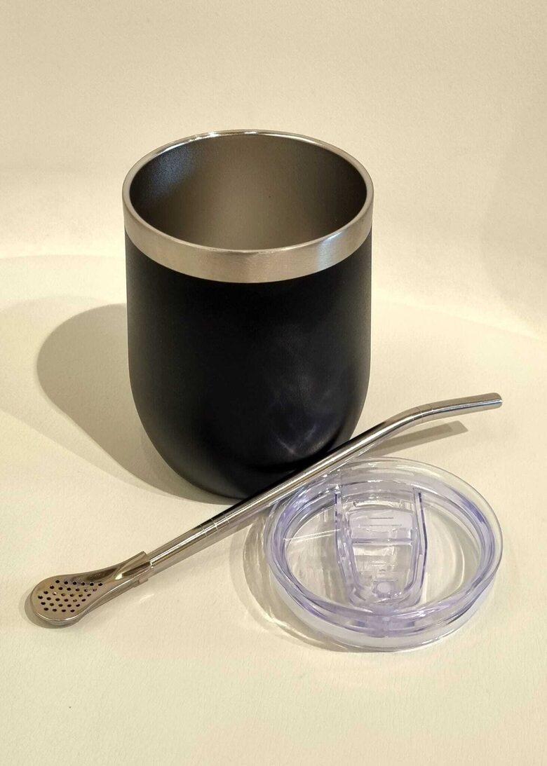 Mate tējas trauks CALABAZA (Travel komplekts krūze, vāciņš, salmiņs) 350ml Kalabasa Calabasa