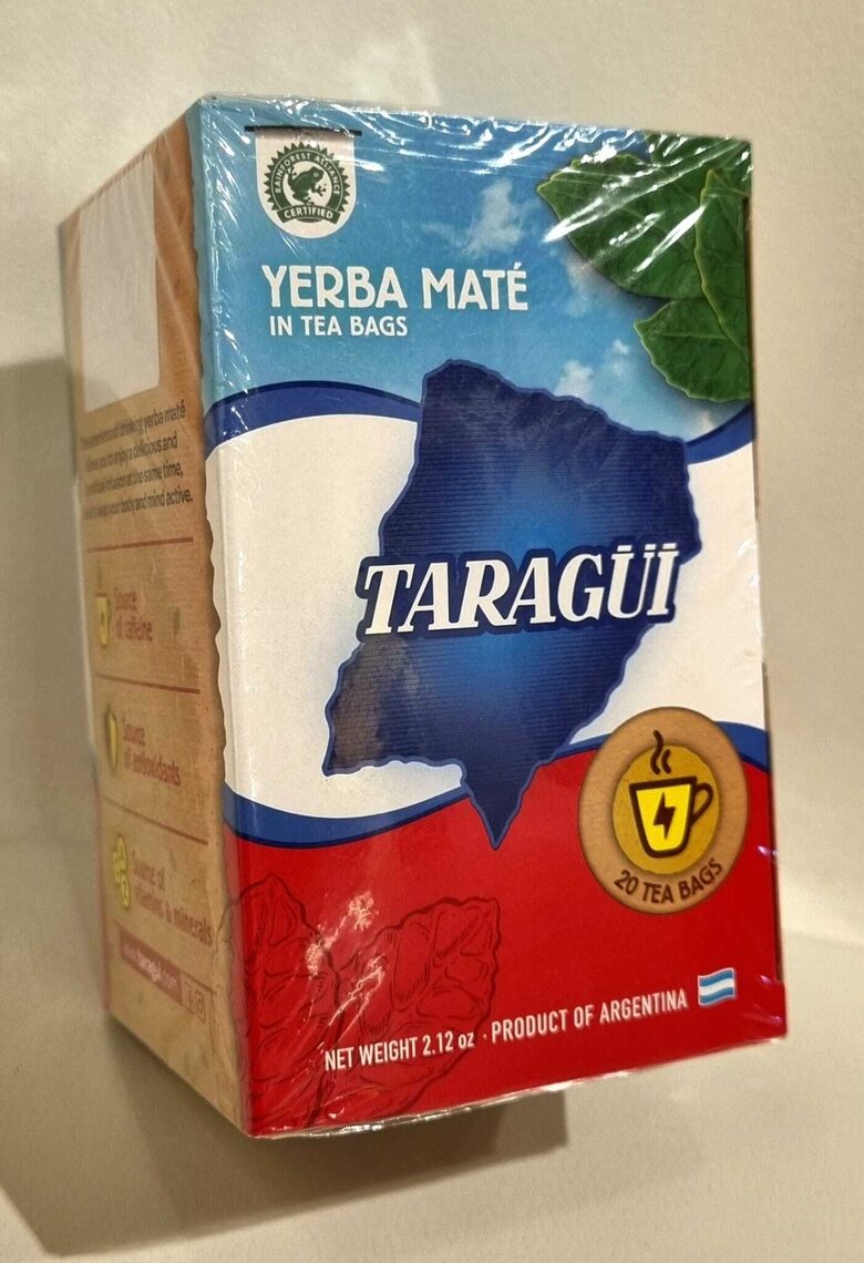 Mate tēja YERBA MATE TARAGUI 3g x 20 paciņas Argentīna