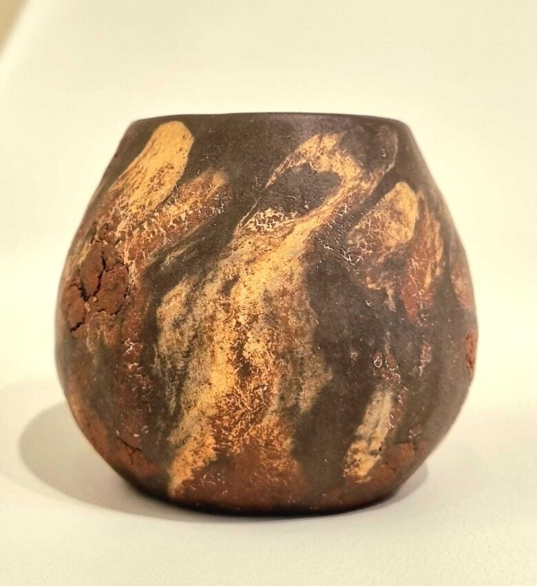 Mate tējas trauks CALABAZA (māls) "Zeme" tilpums 180-250ml Kalabasa Calabasa 