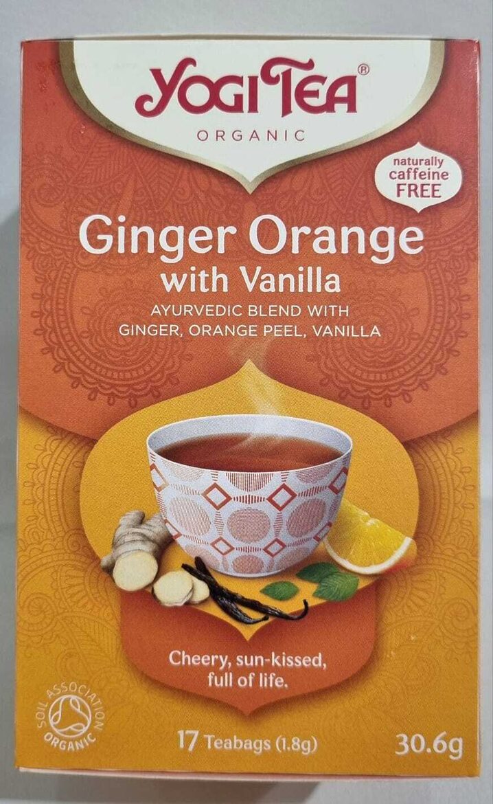 YOGI TEA® Ginger Orange with Vanilla N17 Organic tēja
