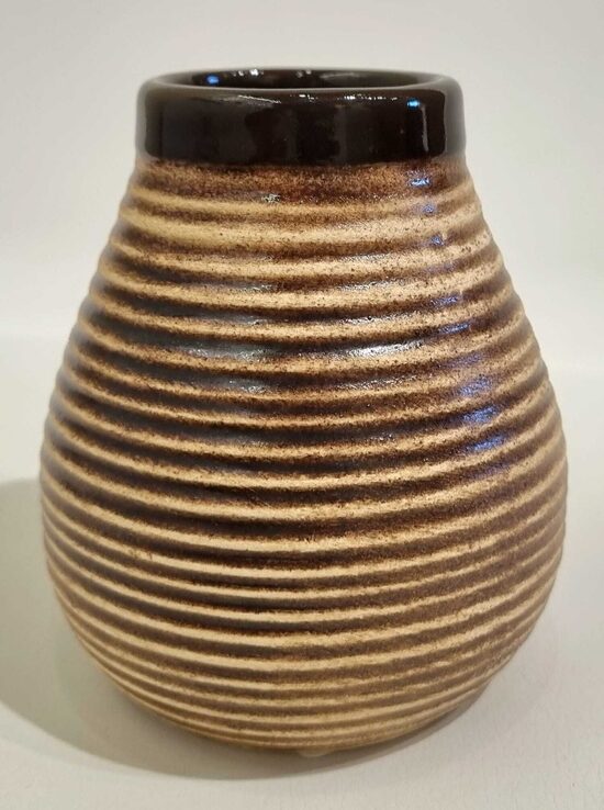 Mate tējas trauks CALABAZA (māls) "ARGENTĪNA" tilpums 330ml Brūns vai Melns Kalabasa Calabasa 