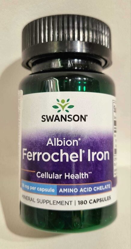 SWANSON Dzelzs bisglicināts Albion Ferrochel Iron kapsulas 18mg N180
