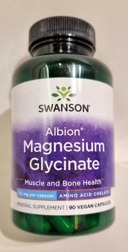 SWANSON Magnija bisglicināts Albion Magnesium Glycinate kapsulas N90 