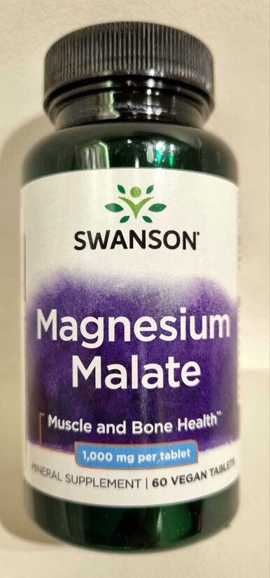 SWANSON Magnija malāts Magnesium malate 1000mg tabletes N60 