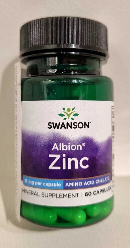 SWANSON Cinka bisglicināts Albion Zinc 15mg kapsulas N60