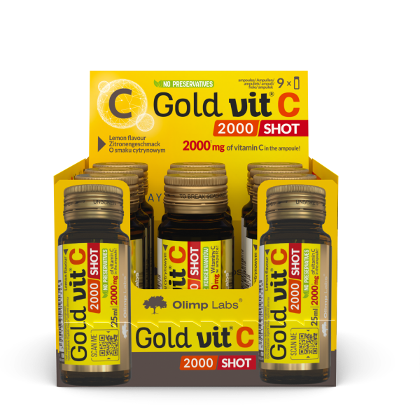 Olimp Labs Gold-Vit C® 2000 SHOT 9 flakoni