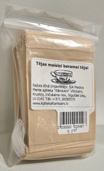 Tējas maisiņi beramai tējai 100 gab. 6x8cm