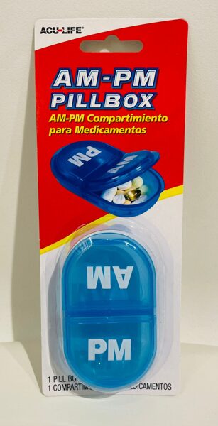 Zāļu kastīte-organizators ikdienas no divām daļām Acu-Life