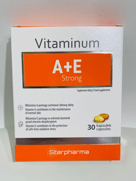 Vitaminum A+E Strong, 30 kapsulas