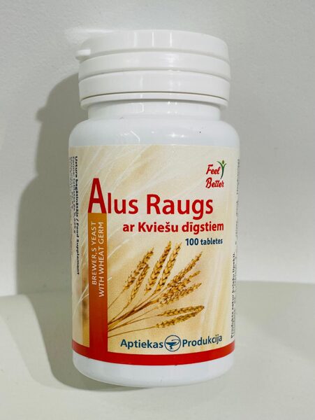 Alus Raugs tabletes N100 Aptiekas Produkcija