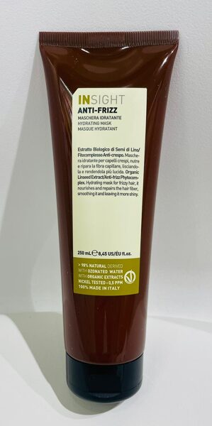 INSIGHT Anti-frizz nogludinoša matu maska  250 ml 