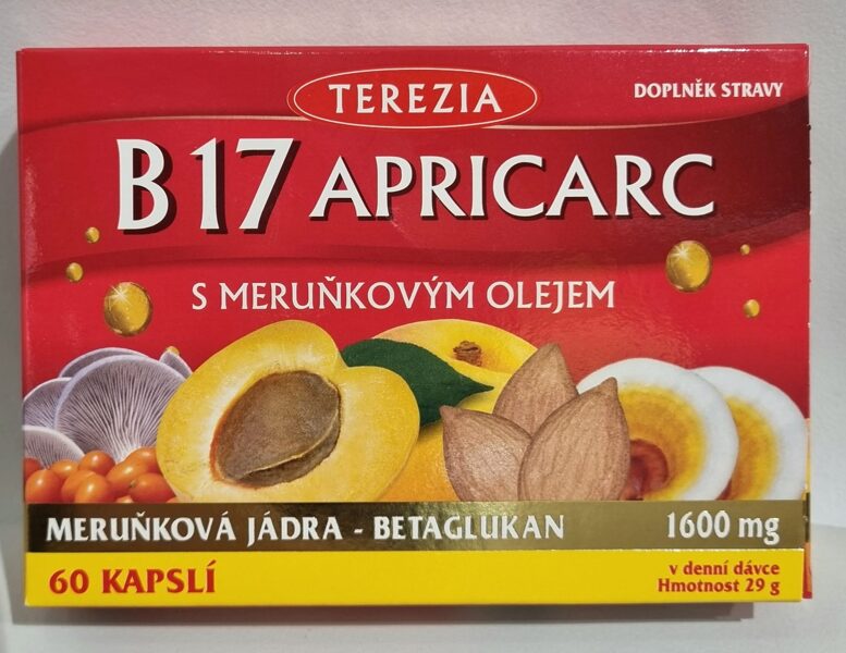 TEREZIA  B17 APRICARC ar aprikožu eļļu kapsulas N60 VAI N180 Uztura bagātinātājs