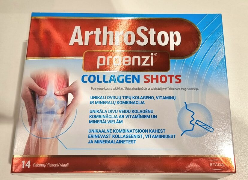 ArthroStop proenzi Collagen shots N14 Uztura bagātinātājs ar saldinātājiem