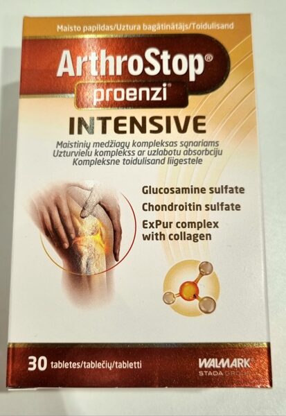 ArthroStop proenzi INTENSIVE tabletes N30 Uztura bagātinātājs 