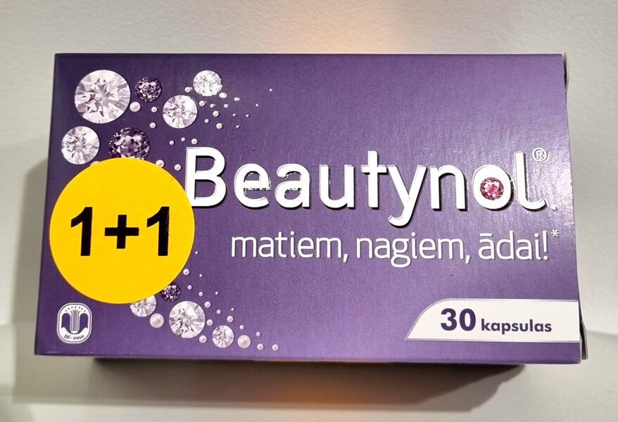 Beautynol komplekts, 30 kapsulas 1+1 Matiem, nagiem, ādai