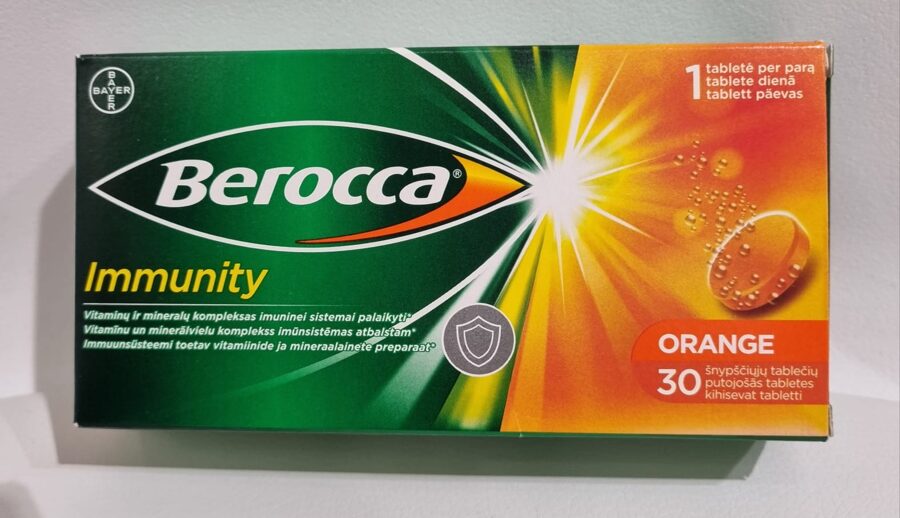 Berocca Immunity 30 putojošās tabletes