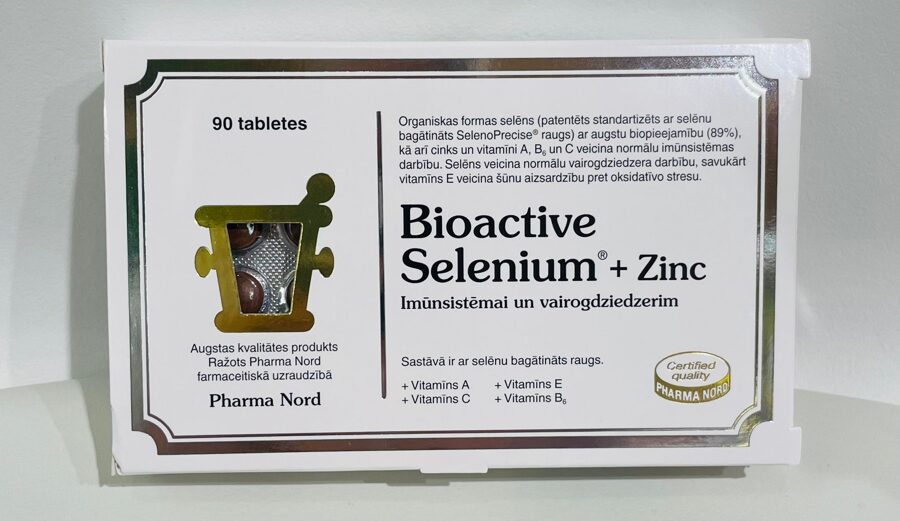 BIOACTIVE Selenium + Zinc tabletes, 90 gab.