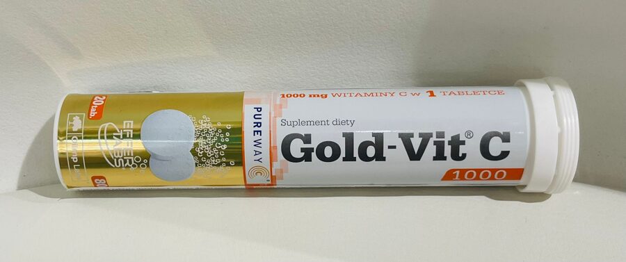 Olimp Labs Gold Vit C 1000 ar apelsīnu garšu, 20 putojošās tabletes