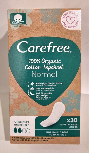 CAREFREE Normal Organic ikdienas ieliktnīši N30