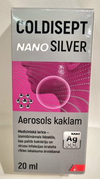 Coldisept Nano Silver aerosols kaklam 20 ml