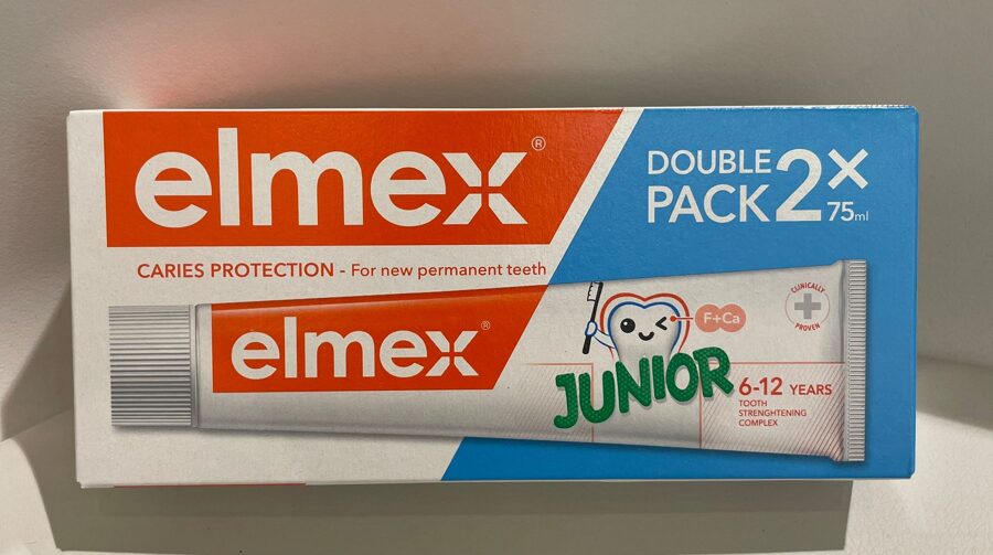 Elmex junior zobu pasta 1+1