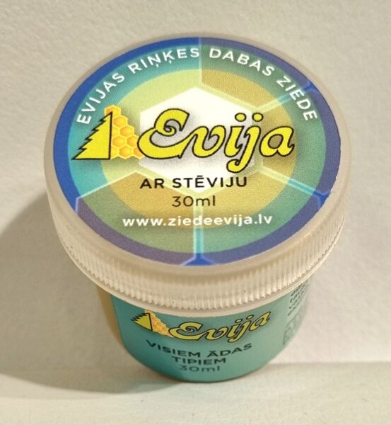 EVIJAS RIŅĶES DABAS ZIEDE EVIJA ar steviju 30 ml