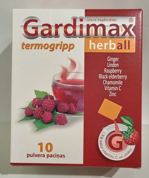 Gardimax termogripp ® 8 g pulveris N10