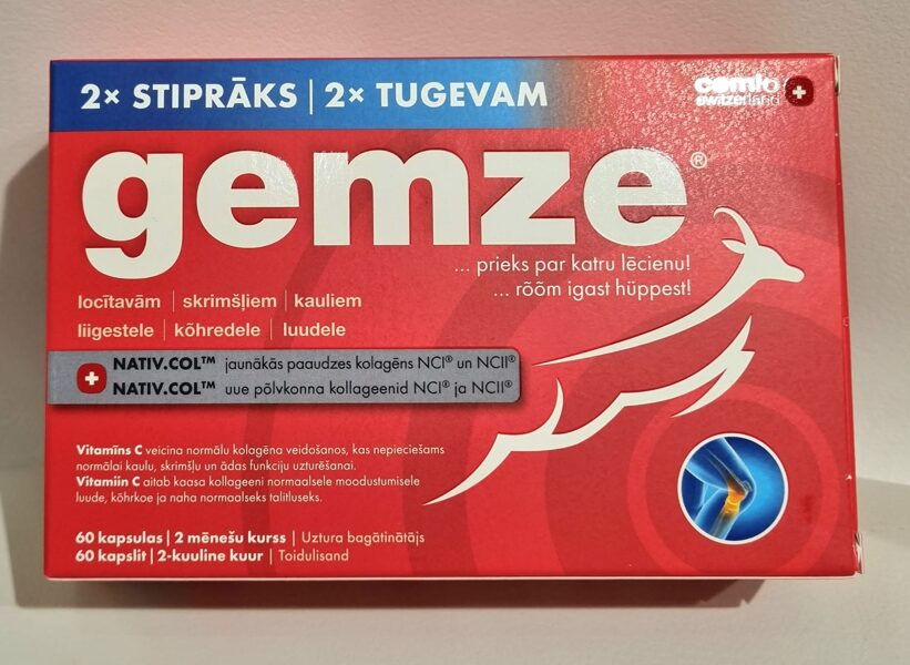 Gemze 2xstiprāks, 60 kapsulas