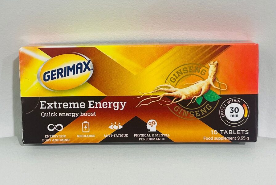 Gerimax Extreme Energy, 10 tabletes