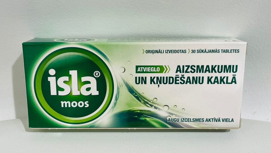 ISLA Moos, 30 sūkājamās tabletes
