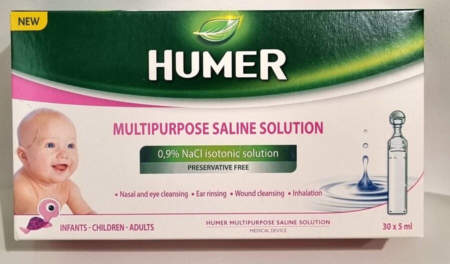 Humer isotonisks šķīdums 5 ml, 30 gb.