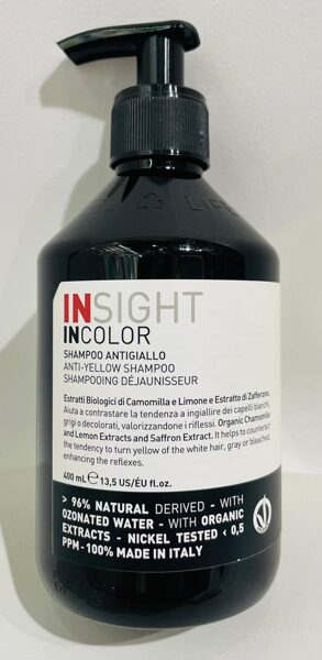 INSIGHT Incolor Šampūns pret dzelteno toni gaišiem un sirmiem matiem, 350ml