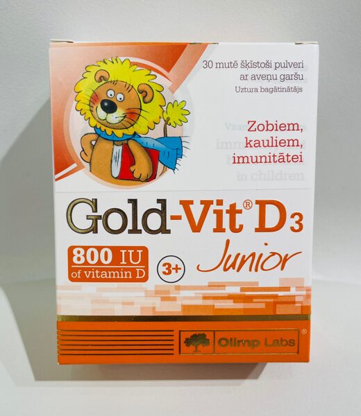 Olimp Labs Gold-Vit D3 Junior vitamīni bērniem, 30 paciņas