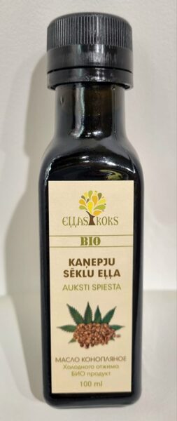 Kaņepju sēklu eļļa 100 vai 250 ml