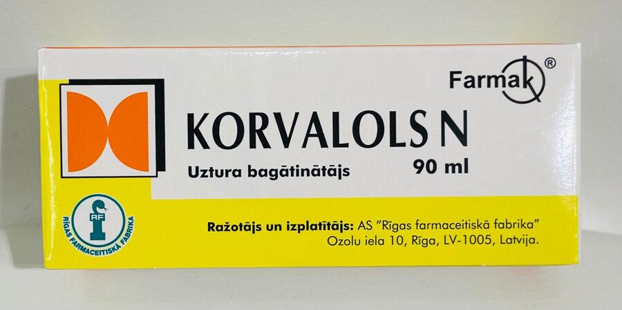 Korvalols N pilieni, 90 ml