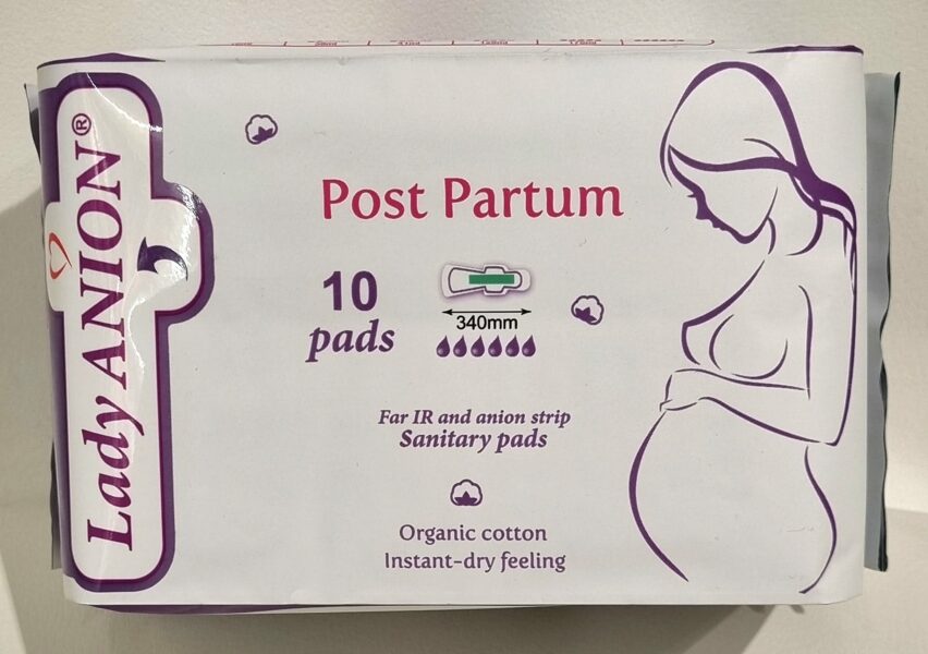 LADY ANION Post Partum higiēniskās paketes, 10 gab. 340 mm