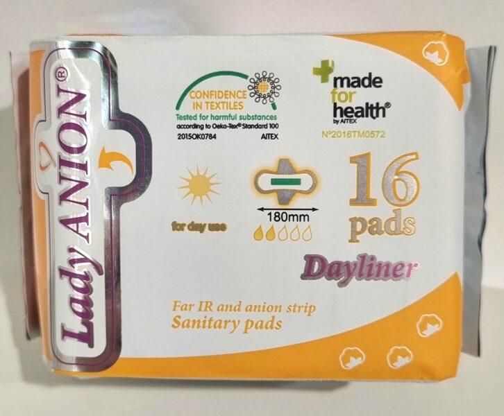 Lady Anion dayliner Higiēniskās paketes 180mm, 16 gb.