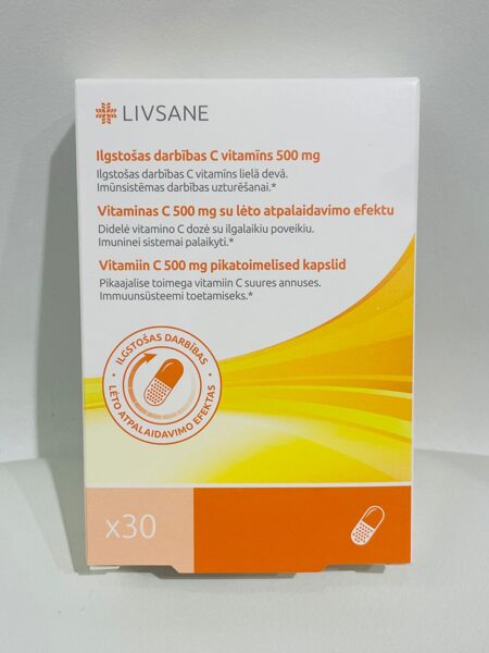 LIVSANE C vitamīns 500mg kapsulas N30