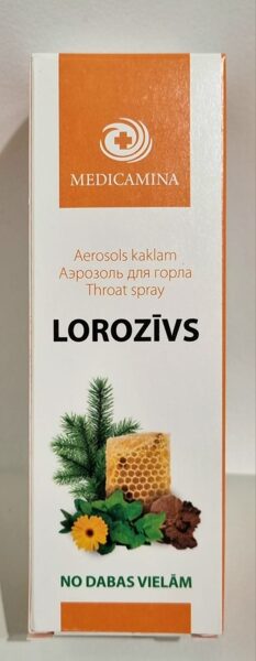 Lorozīvs aerosols kaklam, 20 g