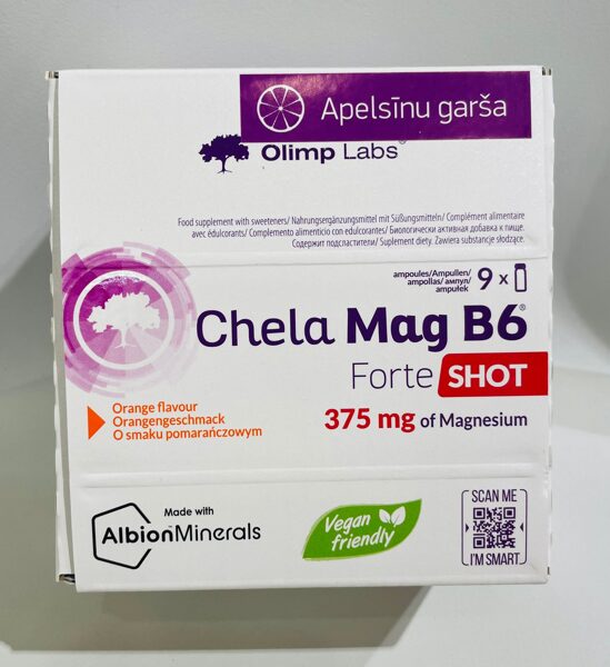 OLIMP LABS Chela-Mag+B6 Forte Shot  N9 Apelsīnu garša