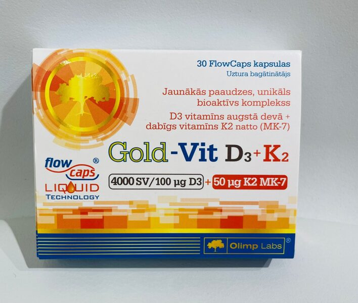 Olimp Labs Gold-Vit D3+K2, 30 kapsulas