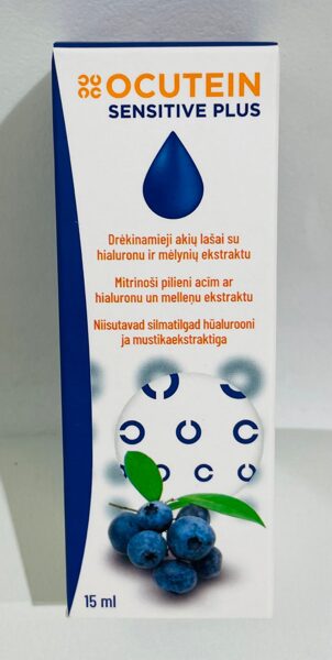 Ocutein Sensitive Plus Acu Pilieni 15 ml