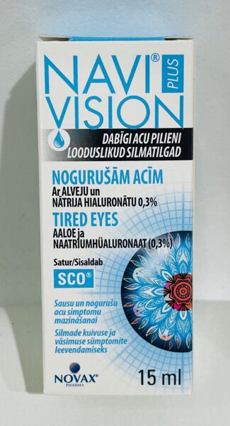 NAVI VISION PLUS NOGURUŠĀM ACĪM acu pilieni 15 ml