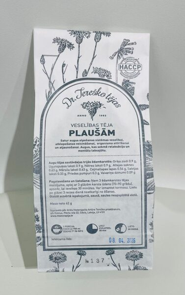 Dr.Tereško tēja Plaušām, 62 g