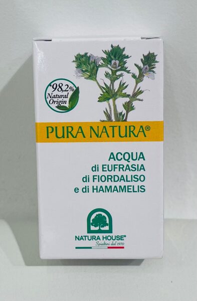 PuraNatura  Žibulīšu, zilās rudzupuķes un burvju lazdas ziedu ūdens acu higienai 10 ml