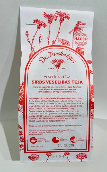 Dr.Tereško sirds veselības tēja, 70 g
