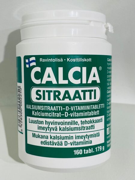 Calcia Sitraatti kalciju citrāts ar D vitamīnu, N160 