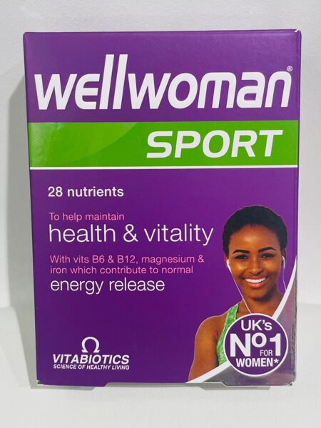 Wellwoman Sport & Fitness vitamīni sievietēm, N30 Vitabiotics