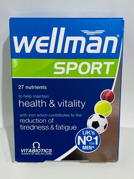 Wellman Sport vitamīni vīriešiem, 30 tabletes Vitabiotics
