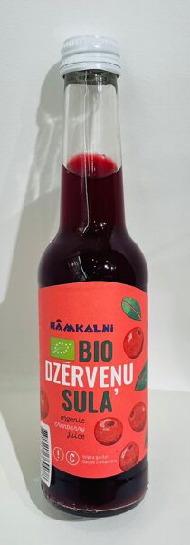 Dzērveņu BIO sula + depozīta maksa , 275ml RĀMKALNI